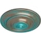 Ekena Millwork Classic Ceiling Medallion (Fits Canopies up to 4 1/8"), 13 1/4"OD x 1/2"P, Copper Green Patina CM13CLCGS - alternate 2